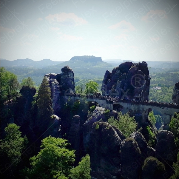 Umgebungsgeräusche an der Basteibrücke