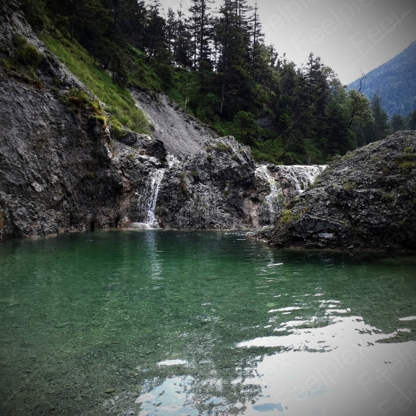 Kaskaden der Stuibenfälle 