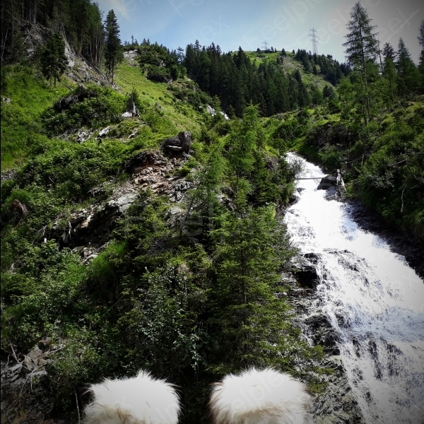 Wasserfall an Tauernbachbrücke