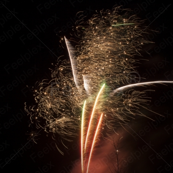 Bunte Silvesterstimmung