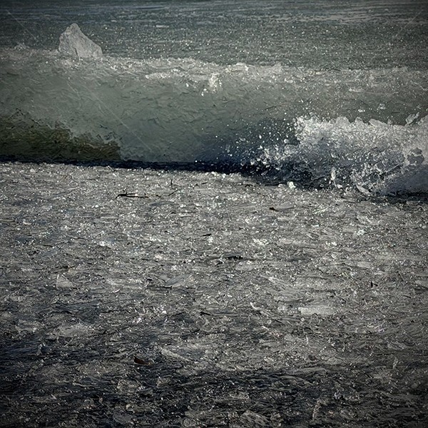 Frozen Waves at Black Beach Hafnarskeidh