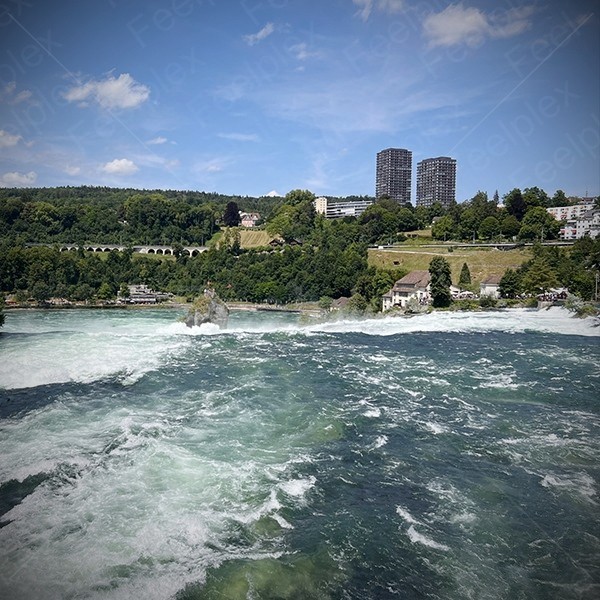 Wasserwirbel am Rheinfall