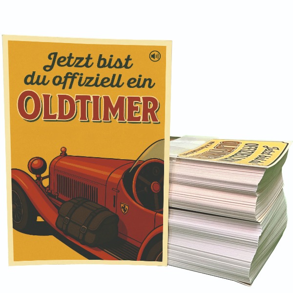 Alfa Romeo 8C 2300 MM Spyder QR postcard with sound