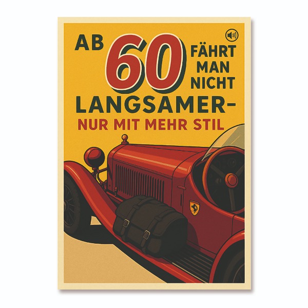 Alfa Romeo 8C 2300 MM Spyder sound postcard