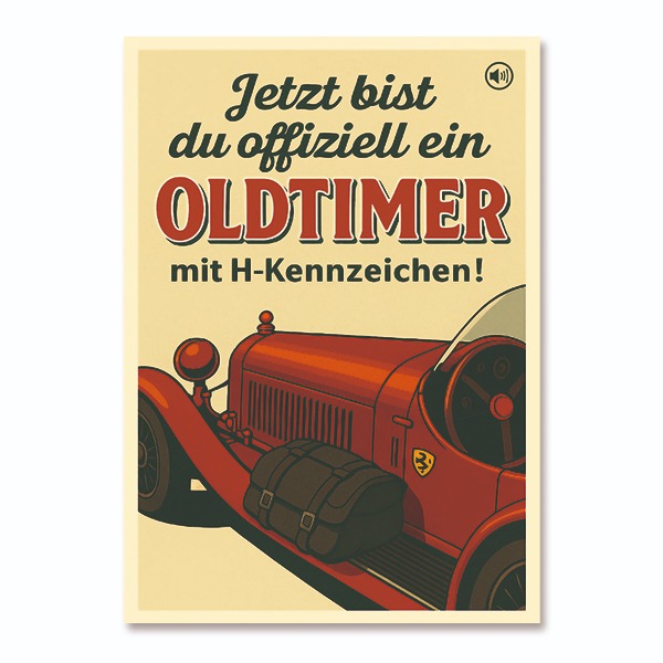 “Garage Goosebumps” | Alfa Romeo 8C 2300 MM Spyder Sound Postcard (Birthday)