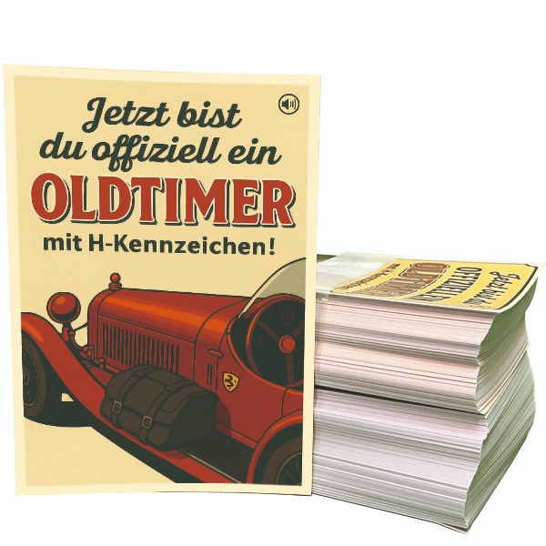 Alfa Romeo 8C 2300 MM Spyder sound postcard for birthday