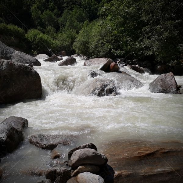 Der Fluss Torrente Anza