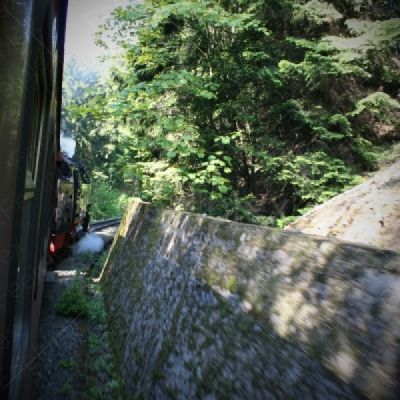 Dampflokomotive läuft an