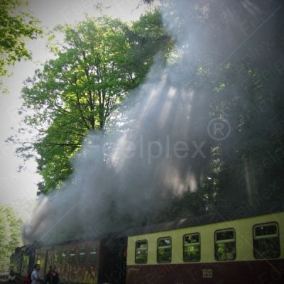 Dampflokomotive am Bahnhof