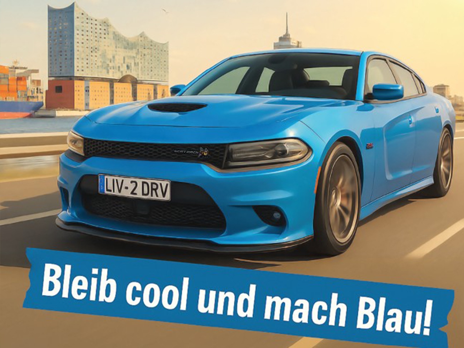 “V8 Friendship Greeting” – Dodge Charger Sound Postcard (QR Code)