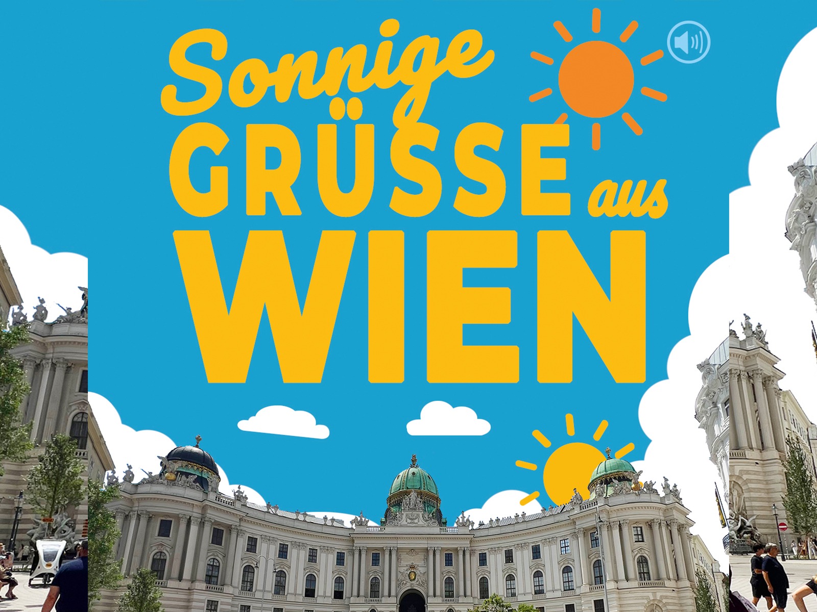 Sonnige Grüße aus Wien – Postkarte mit Sound-Highlight