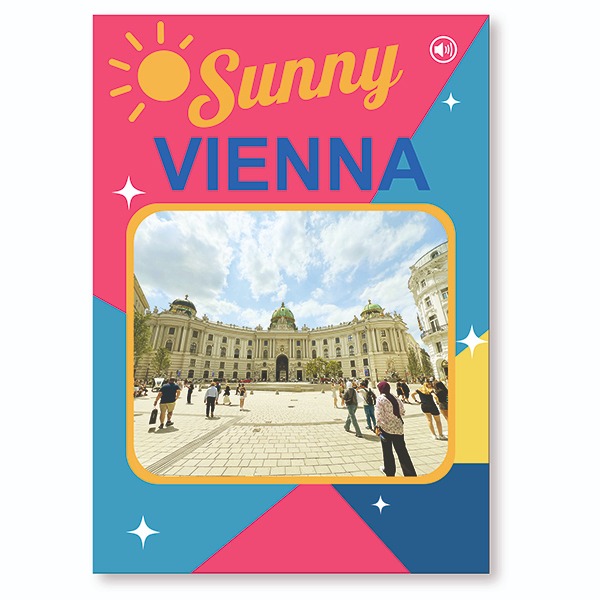 Sonnige Grüße aus Wien – Klangvolle Postkarte mit QR-Code