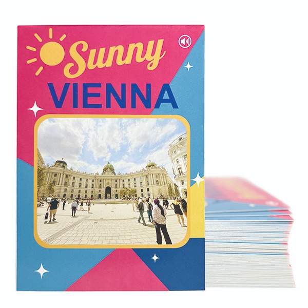 Sonnige Grüße aus Wien – Klangvolle Postkarte mit QR-Code