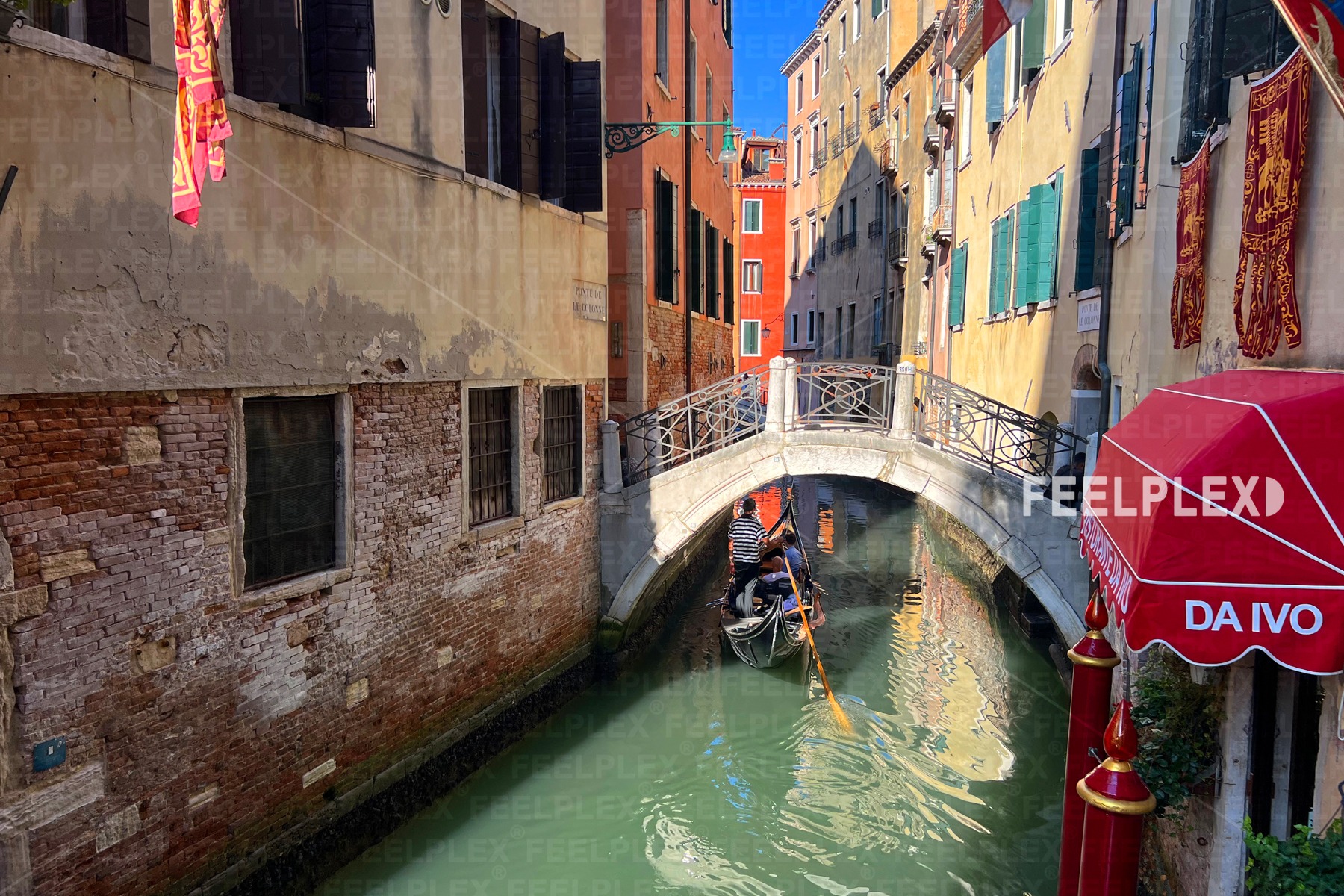 Warm Gondola Passage in Venice
