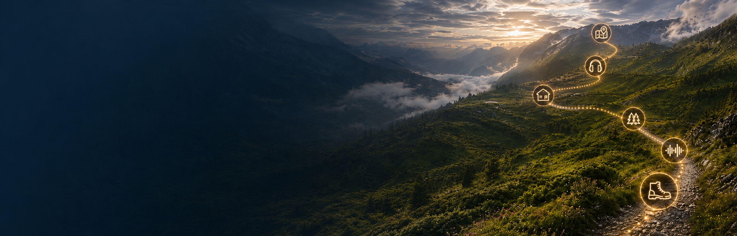 Piggyback sound journeys through real places and routes
